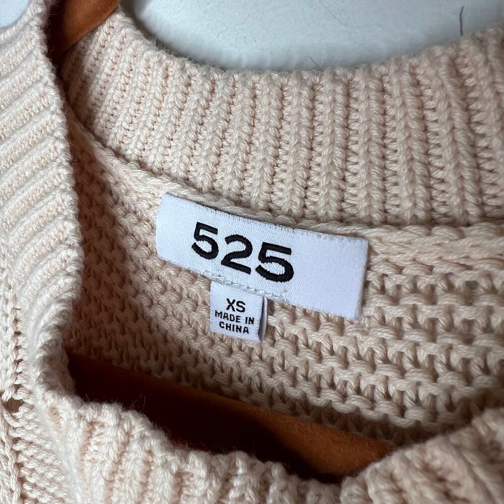 525 Cable Knit Sweater Vest Top Size XS - Picture 3 of 8